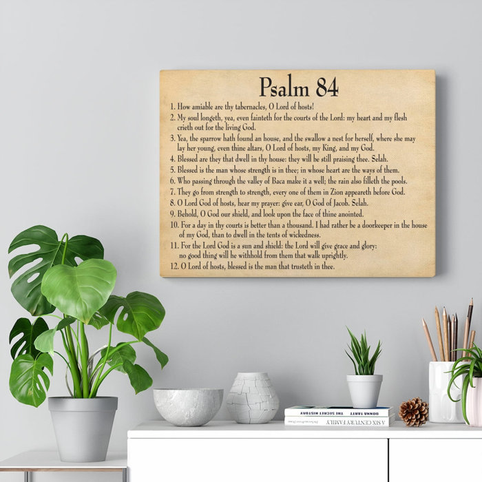 Trinx Dwelling In God's Presence Psalm 84 Christian Wall Art Bible